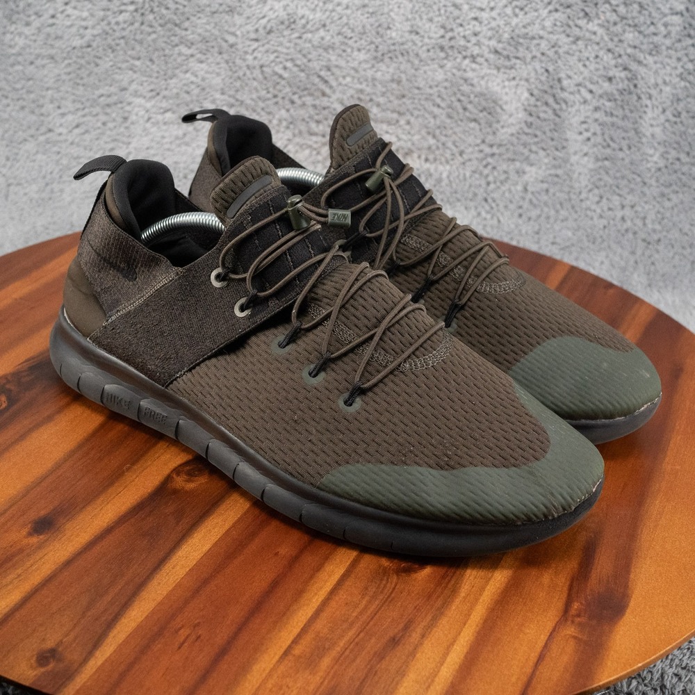 Nike Free RN Commuter 2017 Shoes Sneaker Men's Size 11 Black Olive AA2430-002